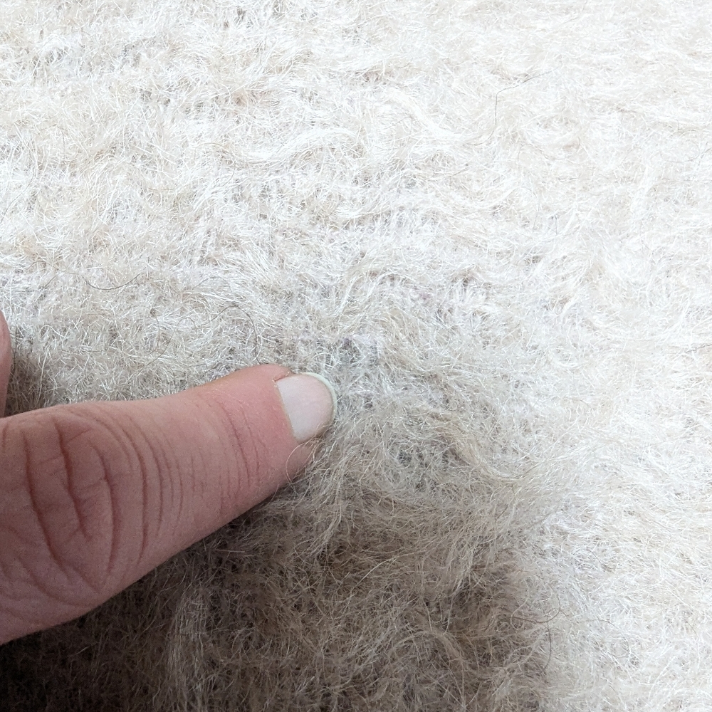 Pitlochry Mohair Wool Scottish Vintage Cardigan Coat  Textured With Pockets - Picture 10 of 12